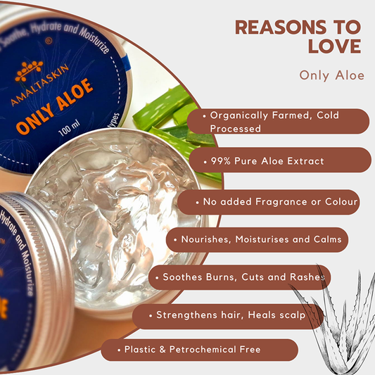 99% Pure Aloe Vera Gel to Soothe, Hydrate and Moisturize