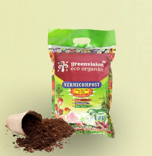 Greenvision Eco Organics Vermicompost Organic Manure 1 KG