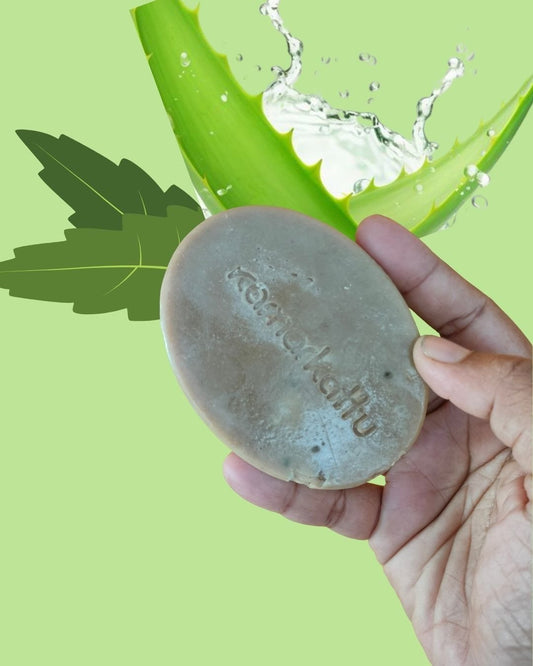 Handmade Bath soap - Neem Aloevera (100 g, pack of 6)