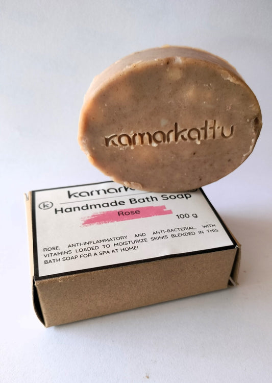 Handmade Bath soap - Rose (20 g, trial/travel)