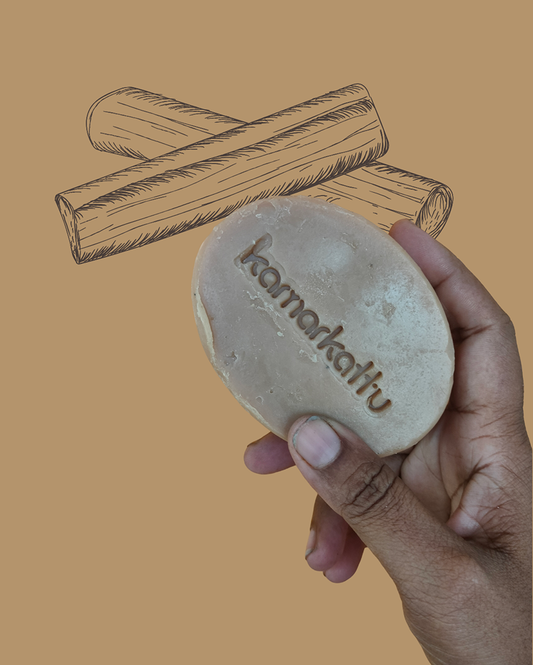 Handmade Bath soap - Sandalwood (100 g, pack of 6)