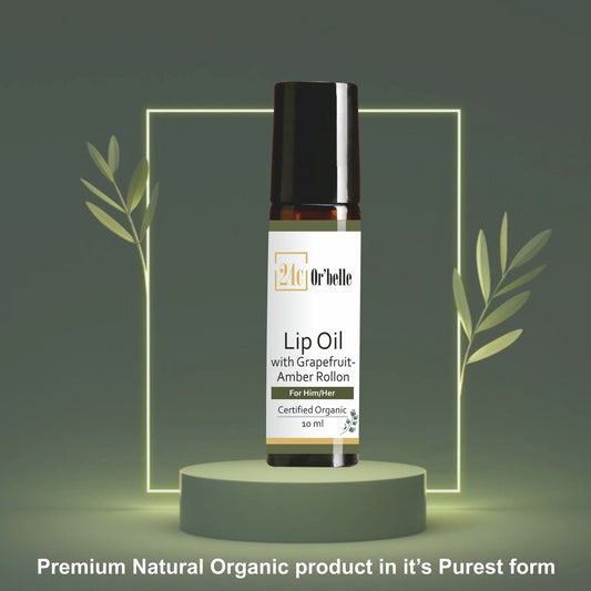 Lip Oil with Grapefruit - Amber Rollon