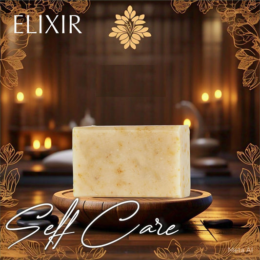 Cold pressed saffron soap