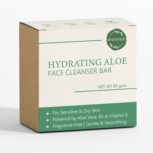 Shunyam Hydrating Aloe Facewash bar with Vitamin E & B5