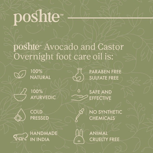 Avocado and Castor Overnight Foot Care Oil 30ml