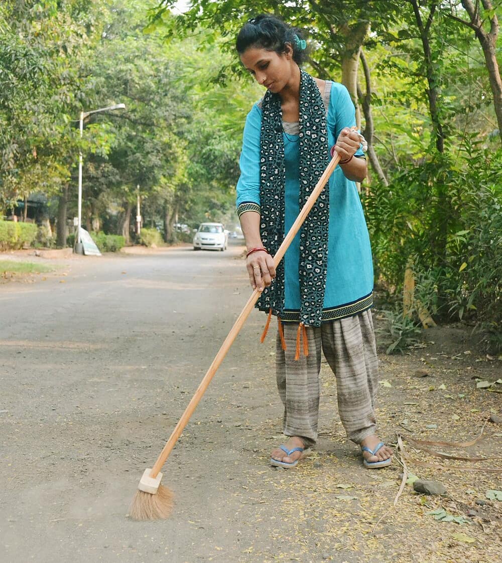 Coconut Fiber –Stand Erect Sweeping Broom (Clean With Pride)