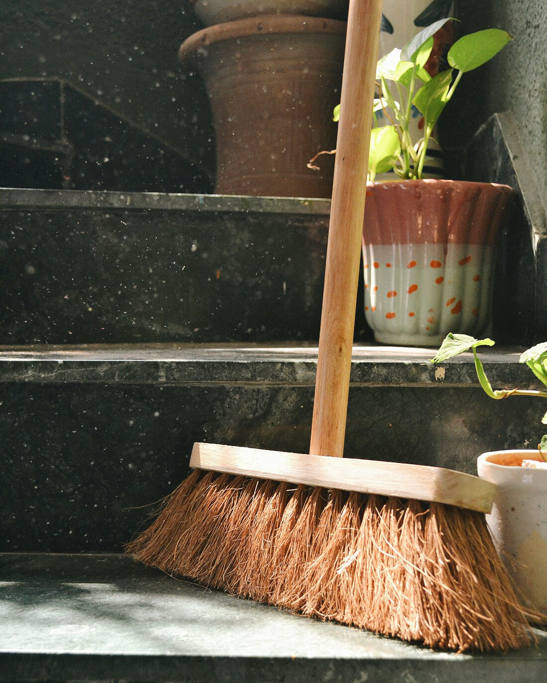 Coconut Fiber –Stand Erect Sweeping Broom (Clean With Pride)