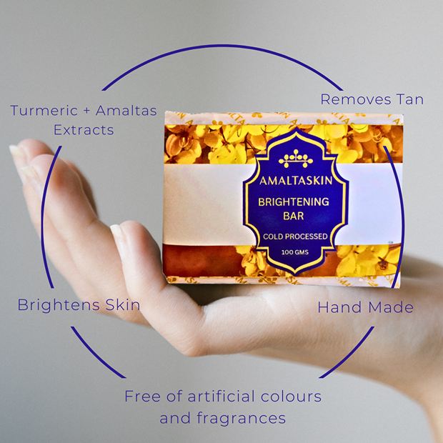 Brightening Bar: Amaltas + Turmeric Cold Processed Soap
