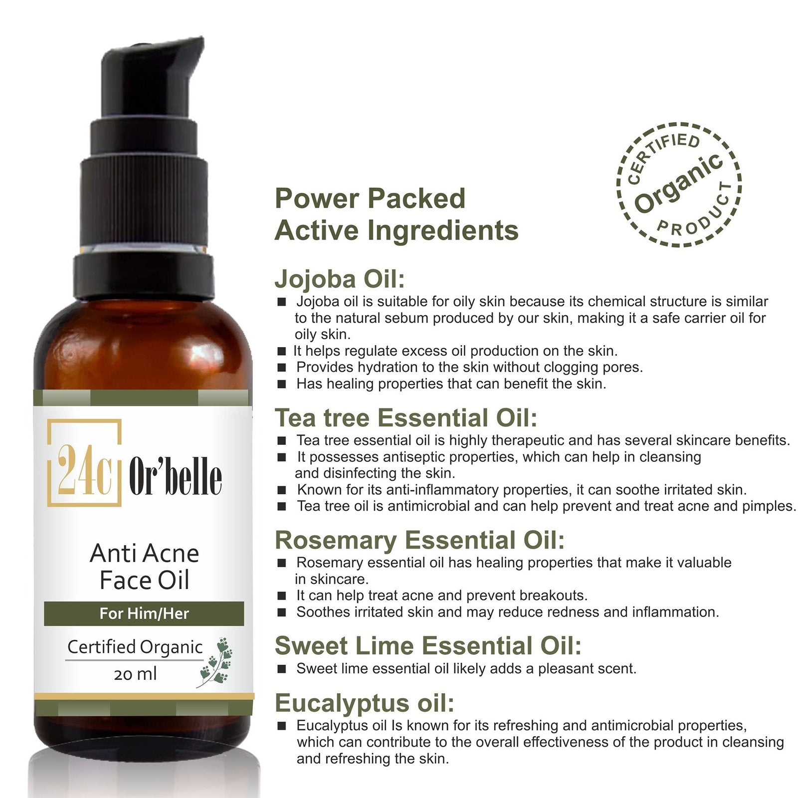Anti Acne face Oil