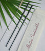 Stainless Steel straw (Straight) Pack of 2 with 1 Cleaner
