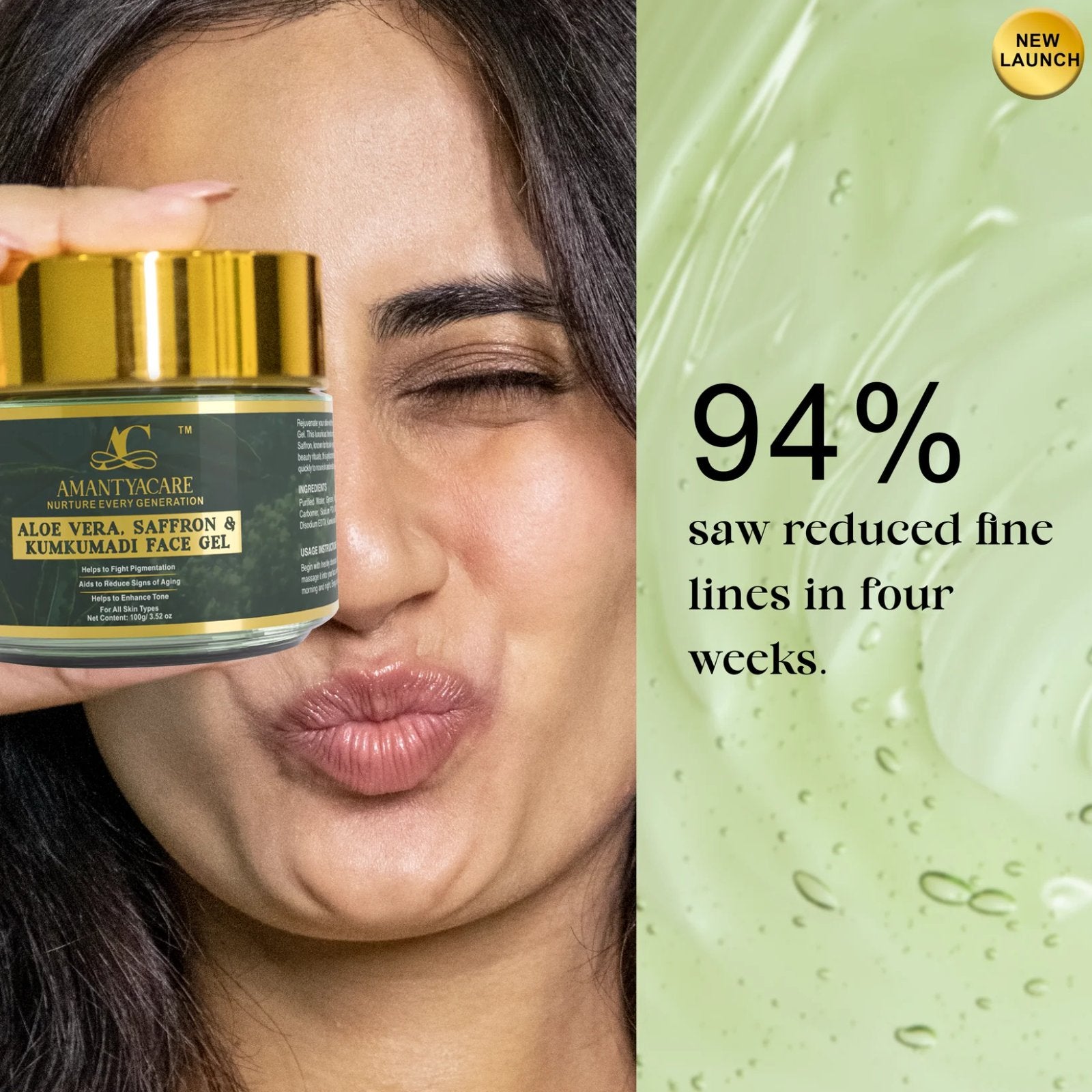Aloe vera Saffron & Kumkumadi Face Gel