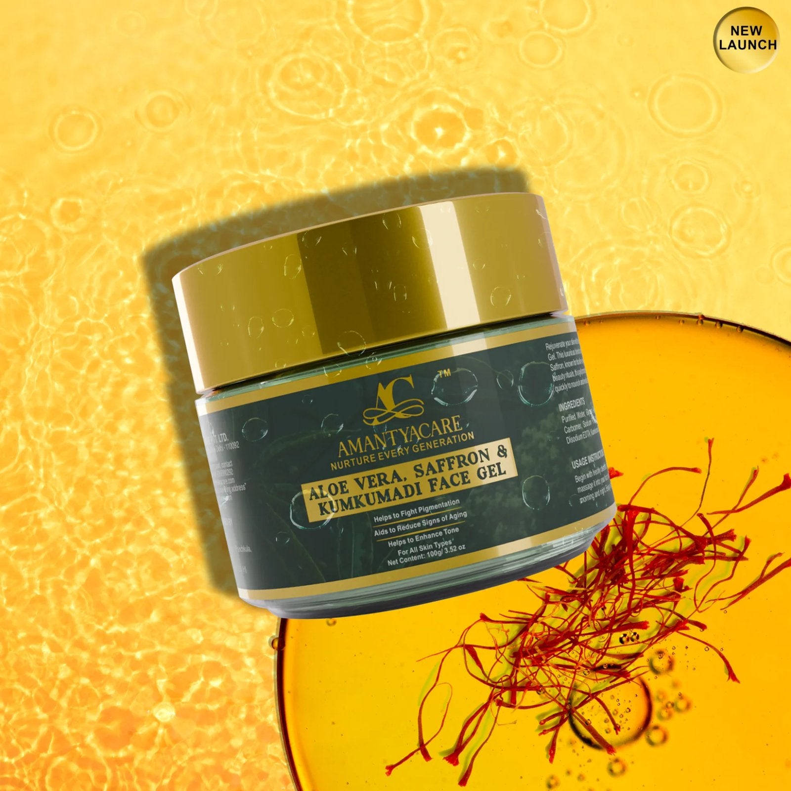 Aloe vera Saffron & Kumkumadi Face Gel