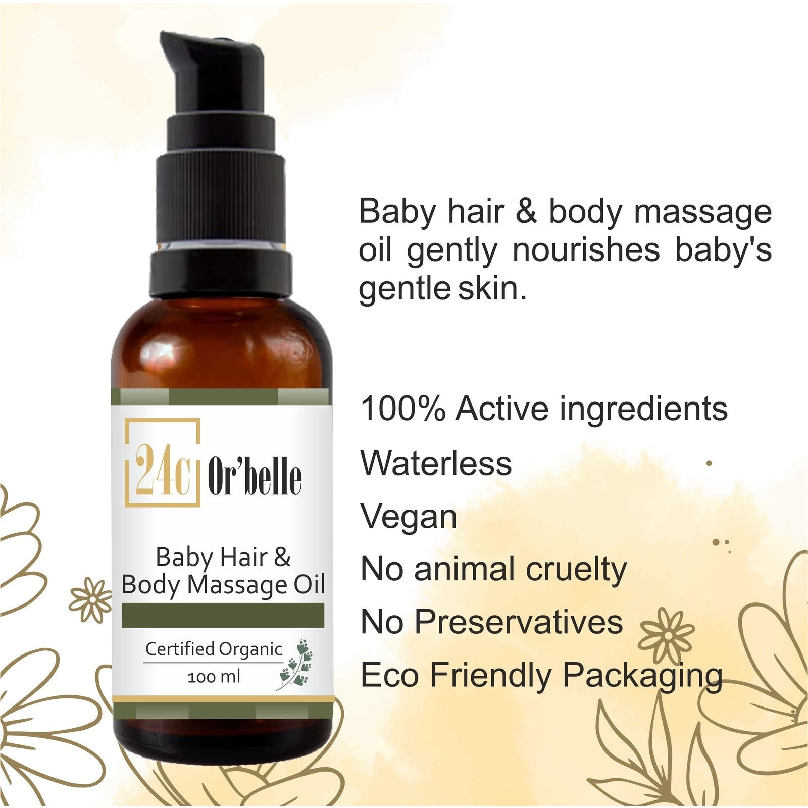 Baby hair & body Massage Oil