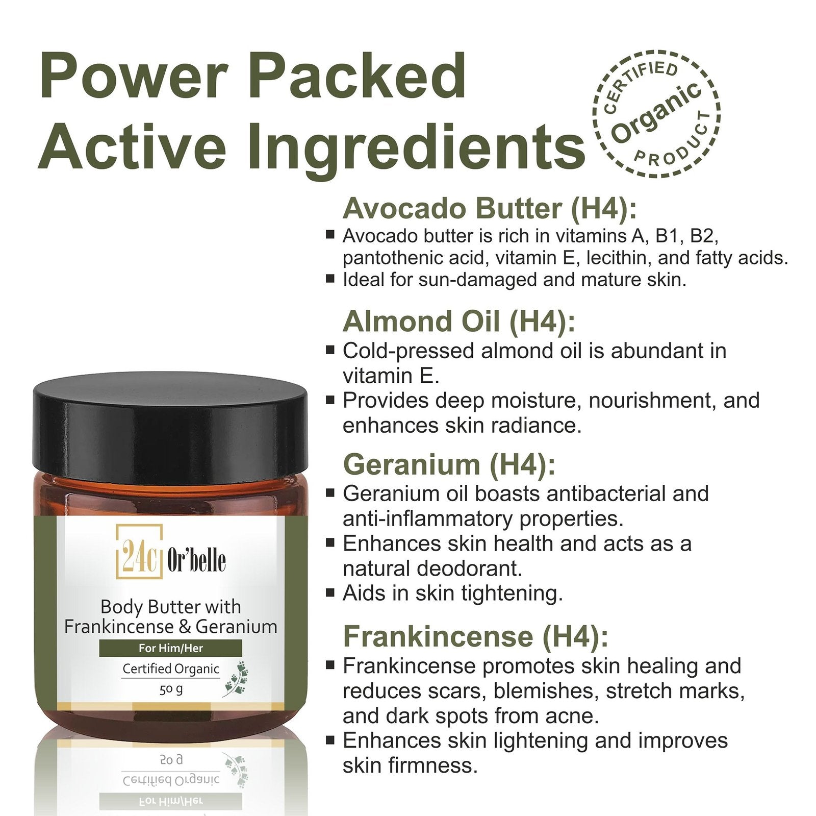 Body Butter with Frankincense & Geranium