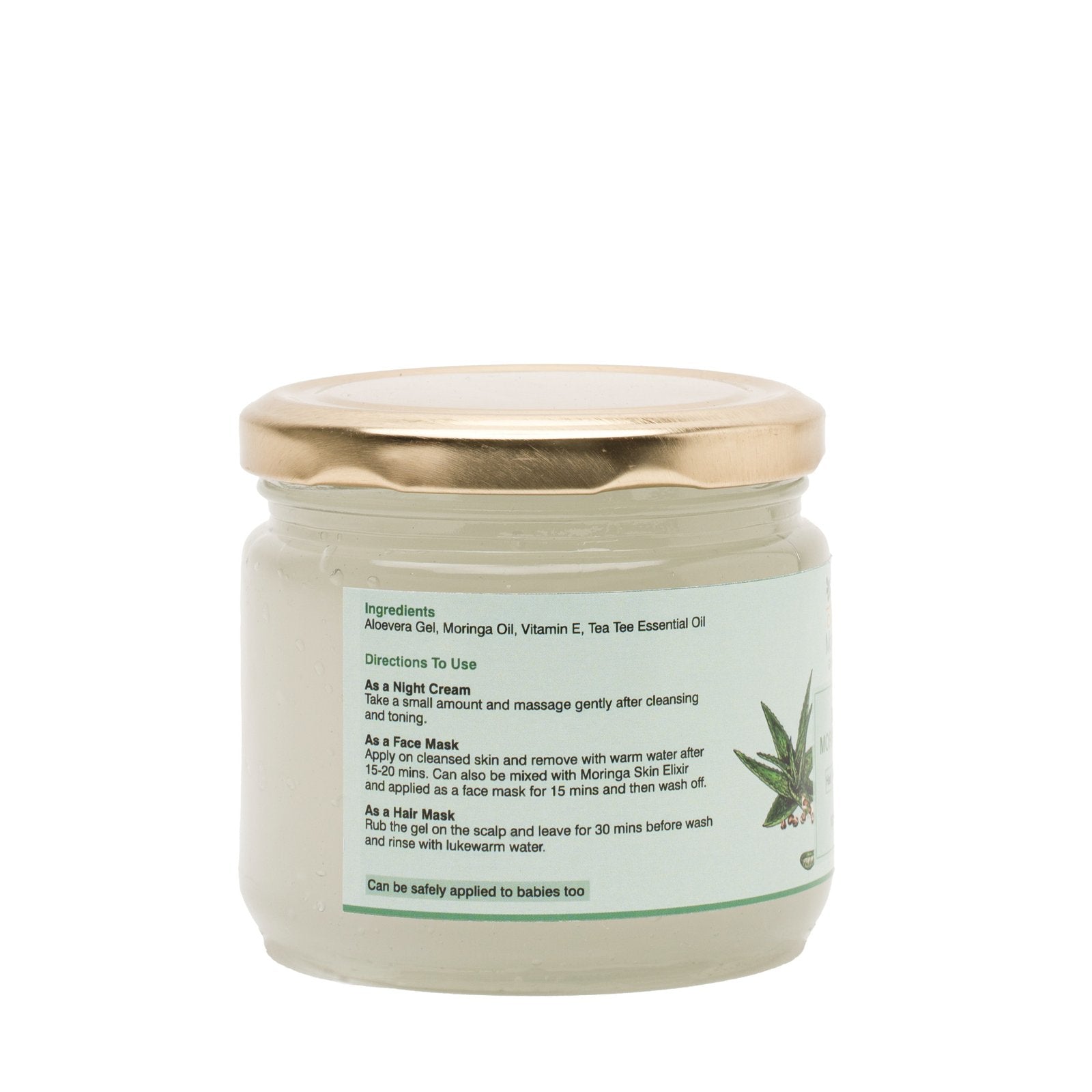 Daivik Moringa Aloe Moringa Gel | 100% Natural | Anti Aging, Anti Acne, Hair Growth, Moisturizer | 300 g 