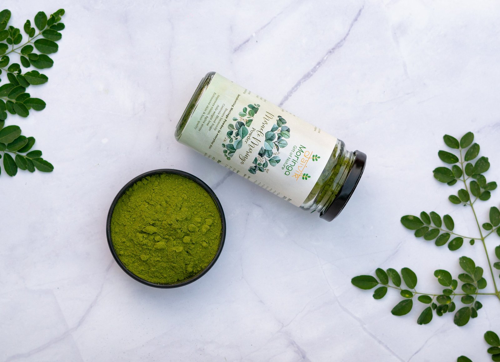 Daivik Moringa Miracle Moringa Powder | 100% Natural | Immunity Booster, Anti Aging, Anti Oxidant | 120 gms