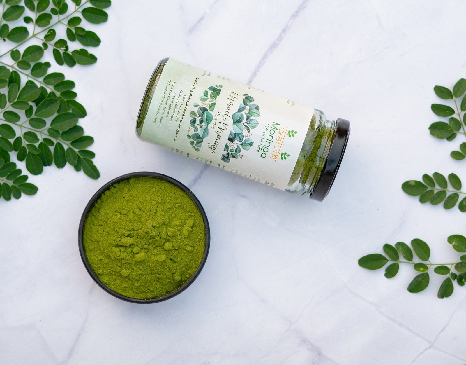 Daivik Moringa Miracle Moringa Powder | 100% Natural | Immunity Booster, Anti Aging, Anti Oxidant | 120 gms