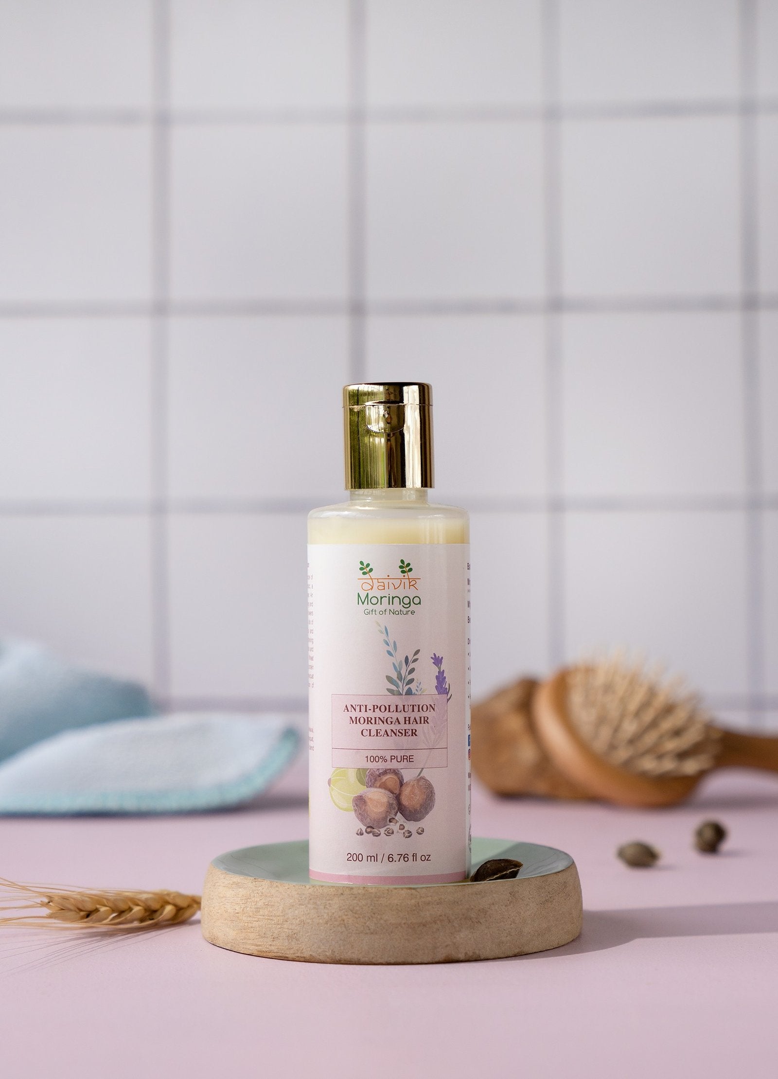 Anti Pollution Moringa Hair Cleanser- 200 ml, Sulphate and Paraben Free
