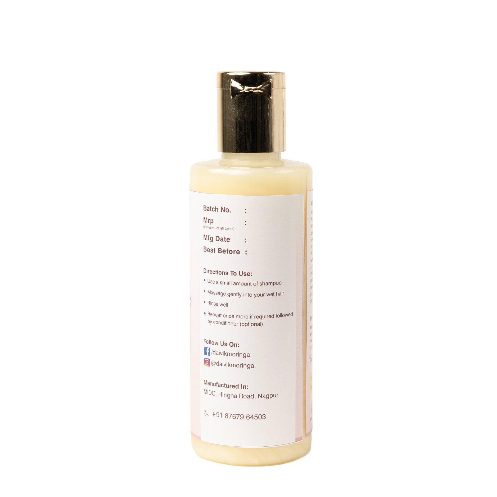 Anti Pollution Moringa Hair Cleanser- 200 ml, Sulphate and Paraben Free