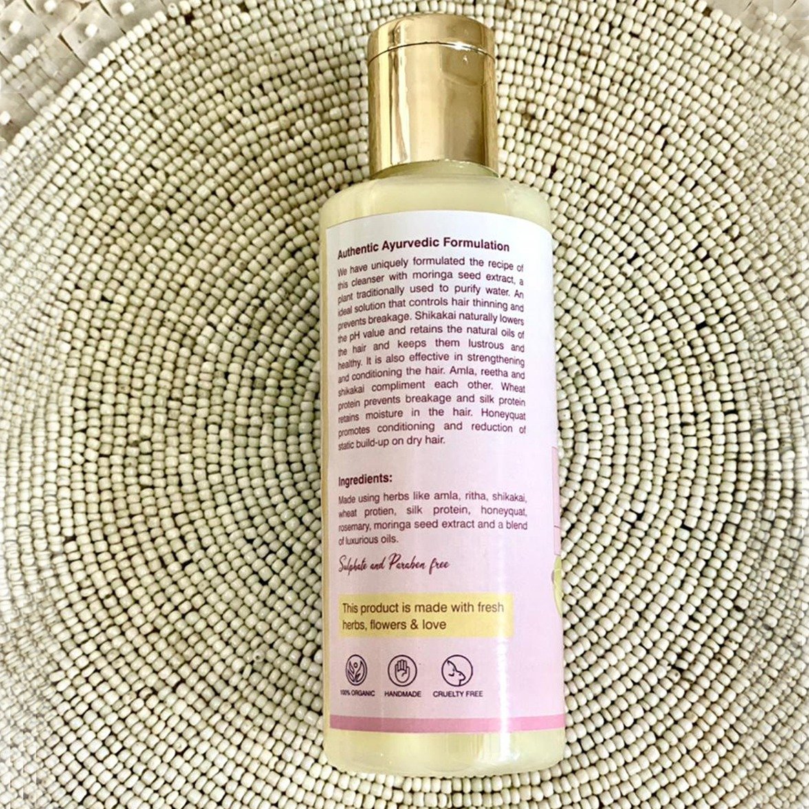 Anti Pollution Moringa Hair Cleanser- 200 ml, Sulphate and Paraben Free
