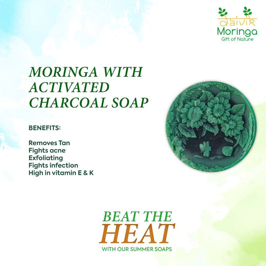 Moringa with Activated Charcoal Soap
