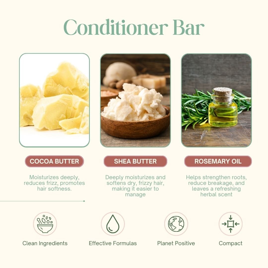 Daily Shine Conditioner Bar Silky, Smooth & Frizz-Free Hair - 40 gm