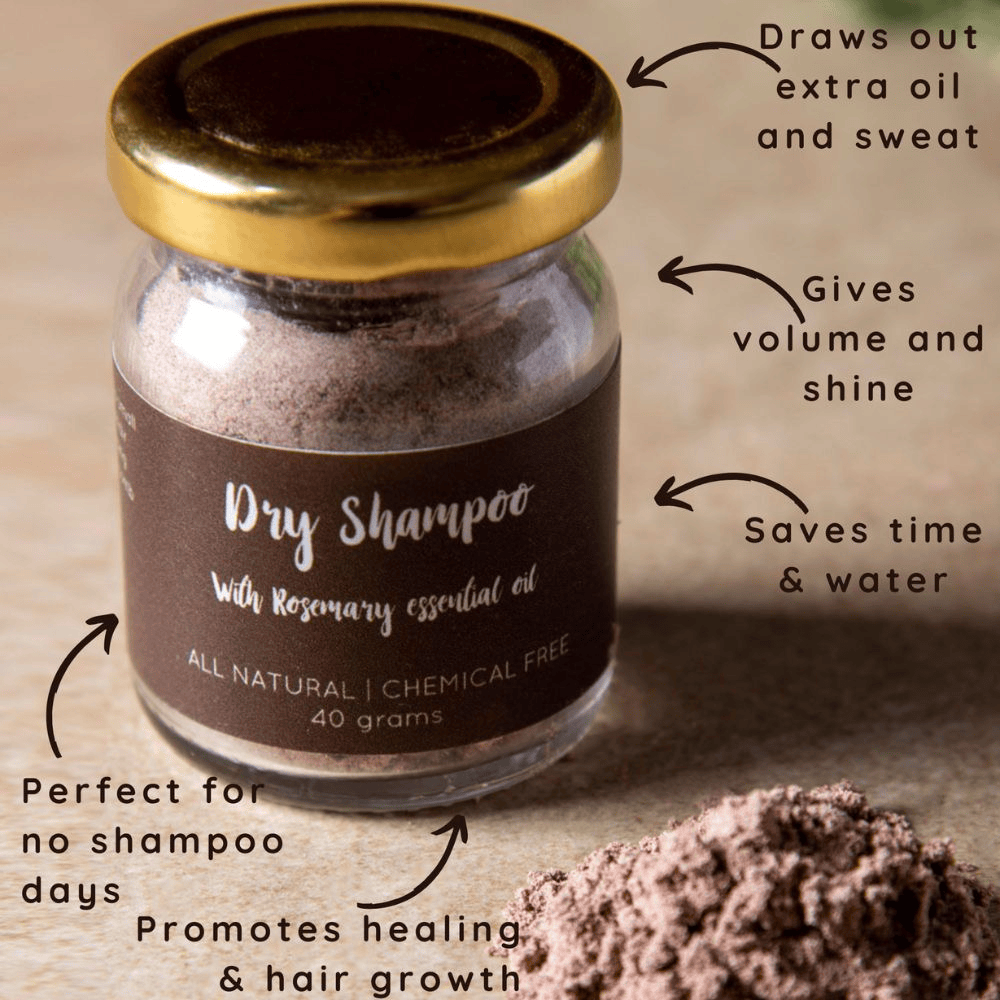 Dry Shampoo with rosemary essential oil