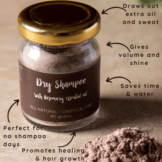 Dry Shampoo with rosemary essential oil