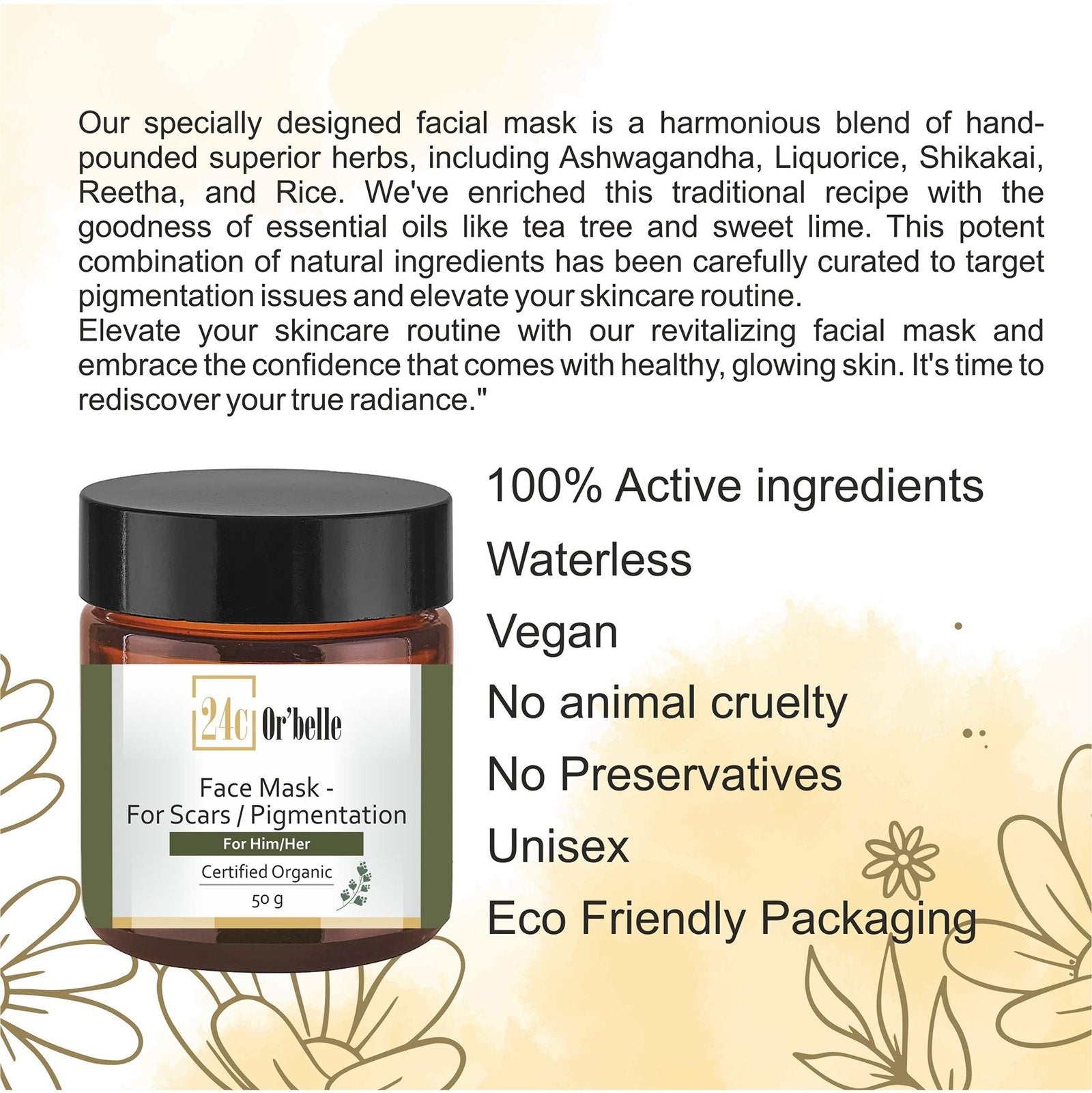 Face Mask - For Scars & Pigmentation