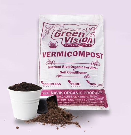 Greenvision Eco Organics Vermicompost Organic Manure 10 KG