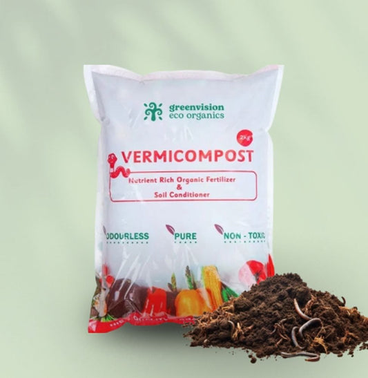 Greenvision Eco Organics Vermicompost Organic Manure 2 KG