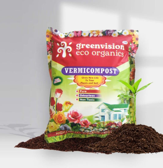 Greenvision Eco Organics Vermicompost Organic Manure 500 GM