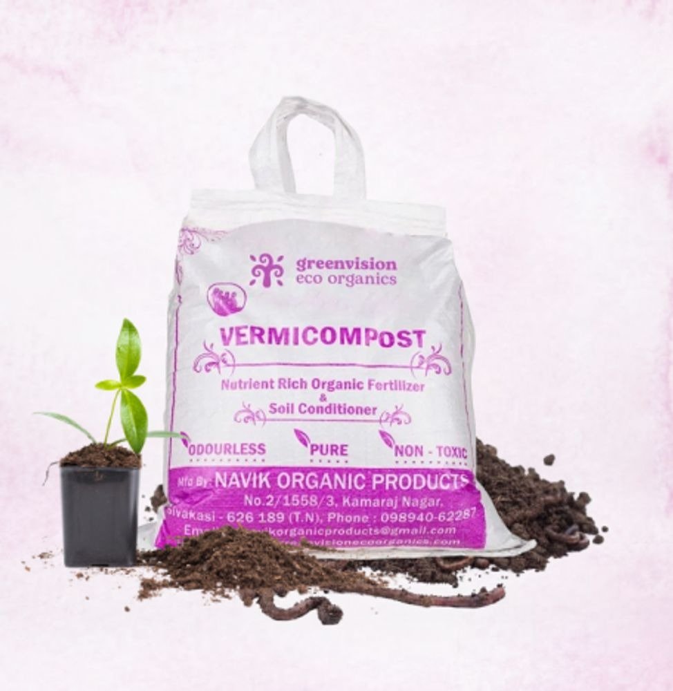 Greenvision Eco Organics Vermicompost Organic Manure 5 KG