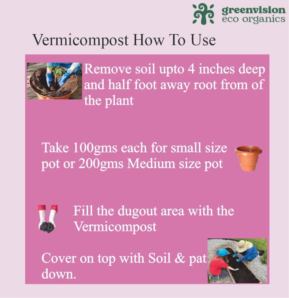 Greenvision Eco Organics Vermicompost Organic Manure 5 KG