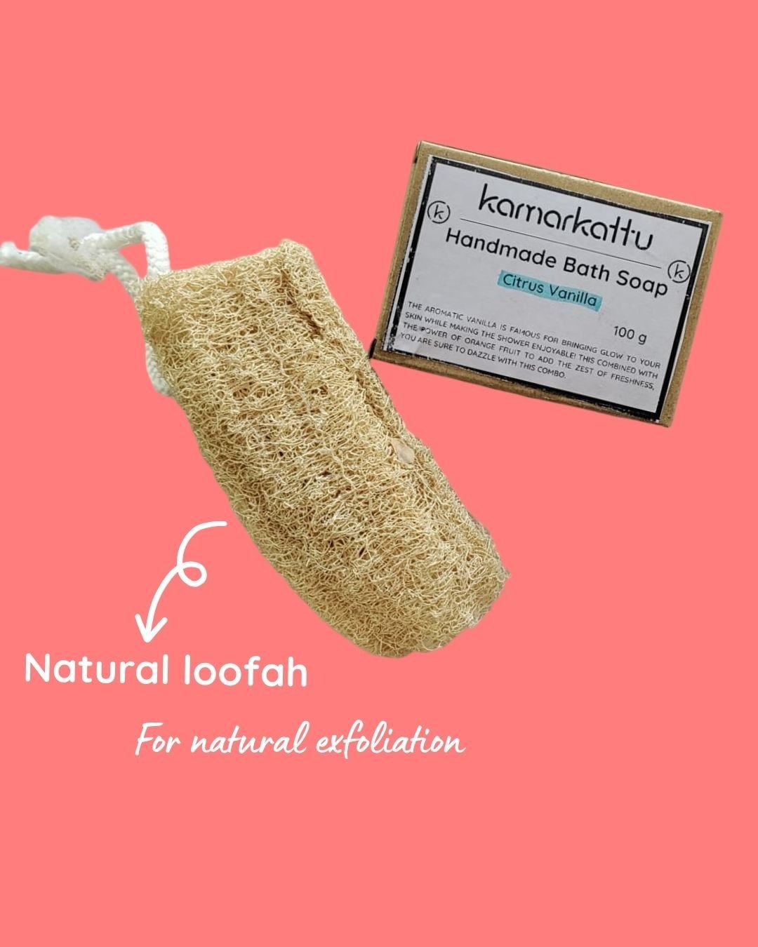 Handmade Bath soap - Citrus Vanilla (100 g, pack of 2)