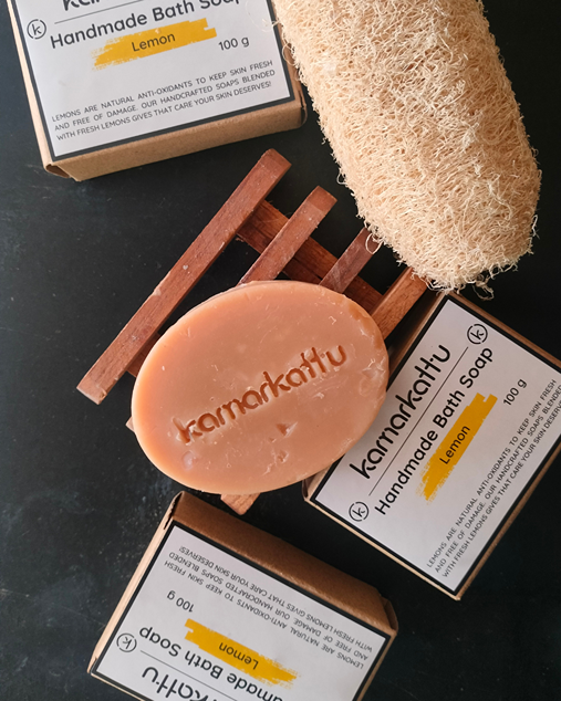 Handmade Bath soap - Lemon (100 g, One bar)