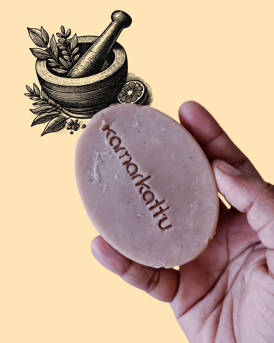 Handmade Bath soap - Nalungu maavu (100 g, pack of 4)
