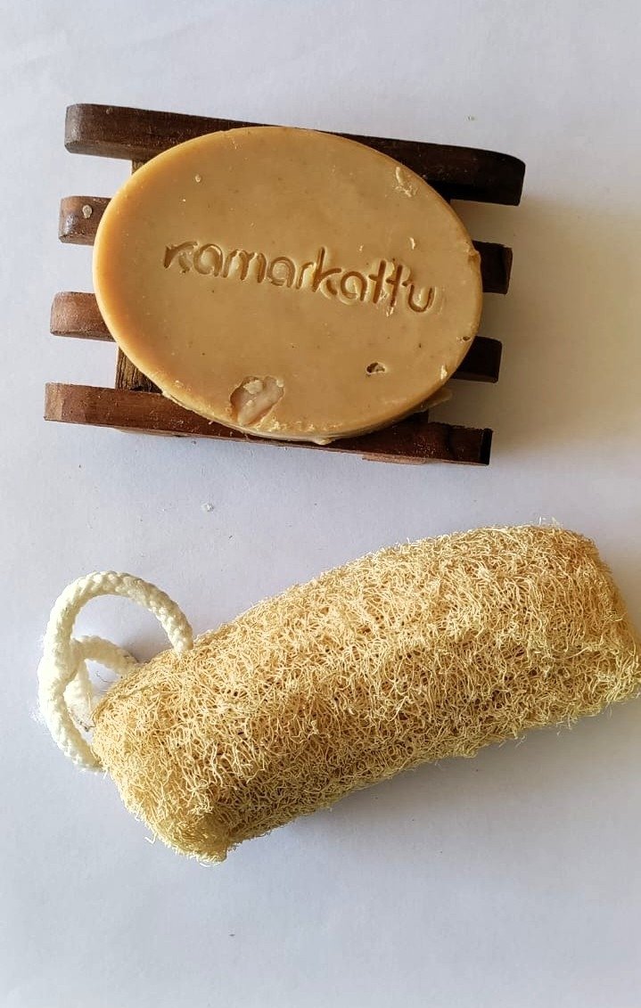 Handmade Bath soap - Orange (20 g, trial/travel)