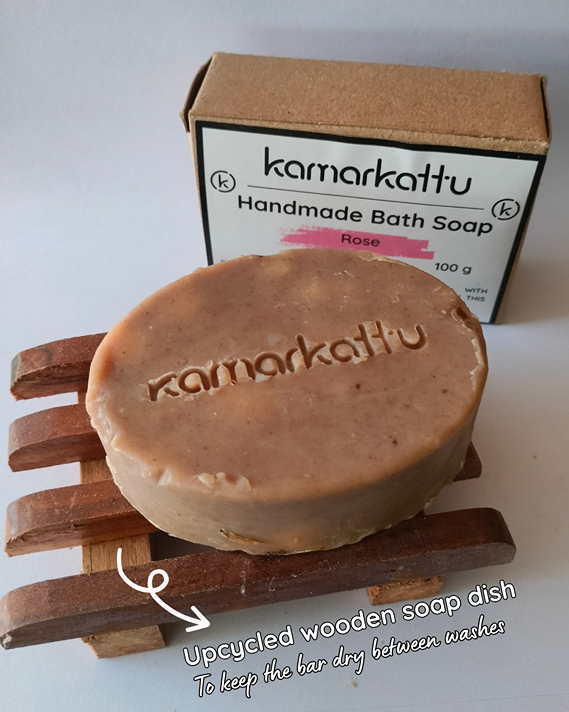 Handmade Bath soap - Rose (100 g, pack of 2)