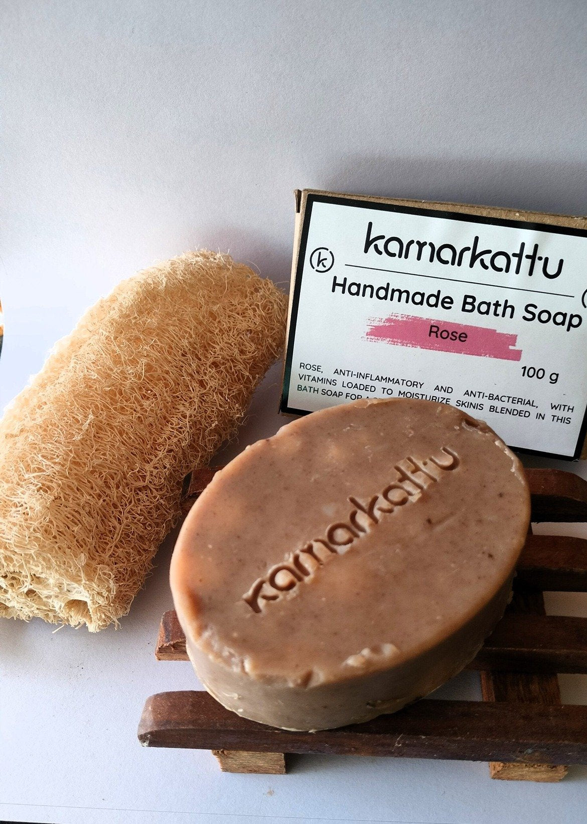 Handmade Bath soap - Rose (100 g, pack of 2)