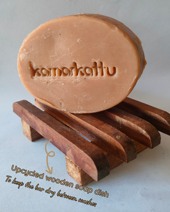 Handmade Bath soap - Sandalwood (100 g, pack of 6)