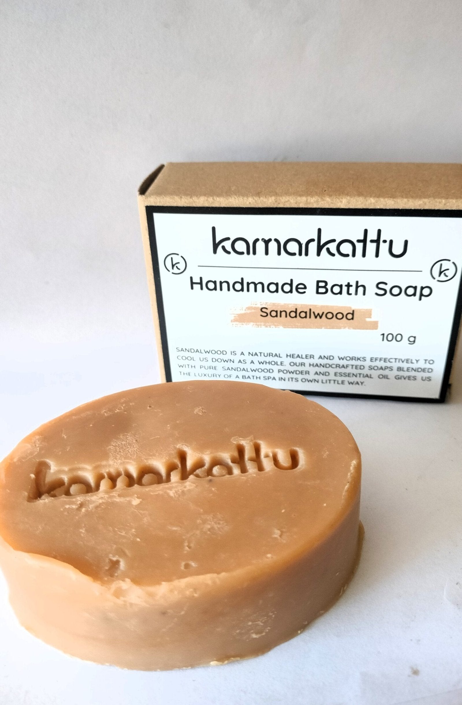 Handmade Bath soap - Sandalwood (100 g, pack of 6)