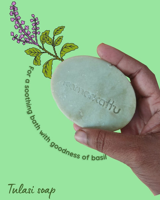 Handmade Bath soap - Tulasi (100 g, pack of 2)