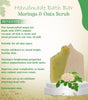 Handmade Organic Oil Bath Bar Moringa & Oats Scrub (For normal & oily skin) 100gm
