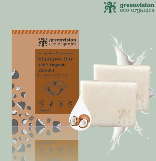 Handmade Organic Oil Bath Bar  100% Organic Coconut 100 gm