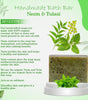 Handmade Organic Oil Bath Bar  Neem & Tulsi (Anti Bacterial & Exfoliating Scrub) 100 Gm