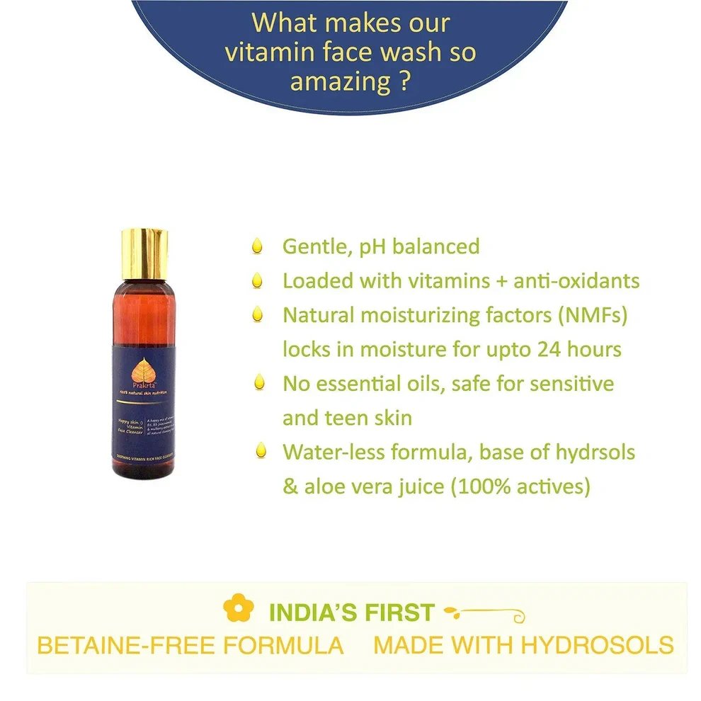 Happy skin:) vitamin face cleanser