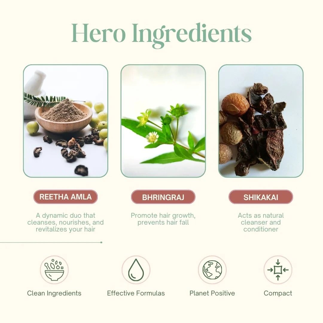 Herb-a-Veda Shampoo Bar for Hair Growth and Strength