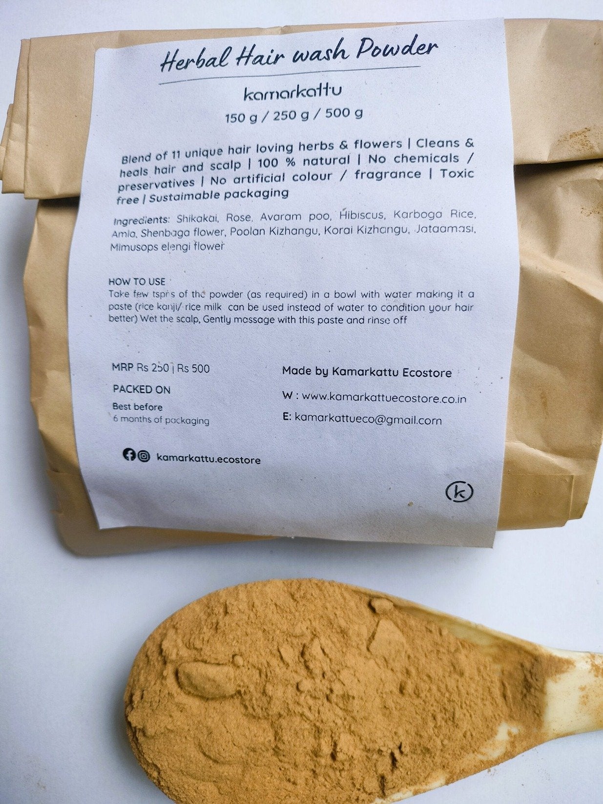 Herbal Hair Wash Powder (250 g)