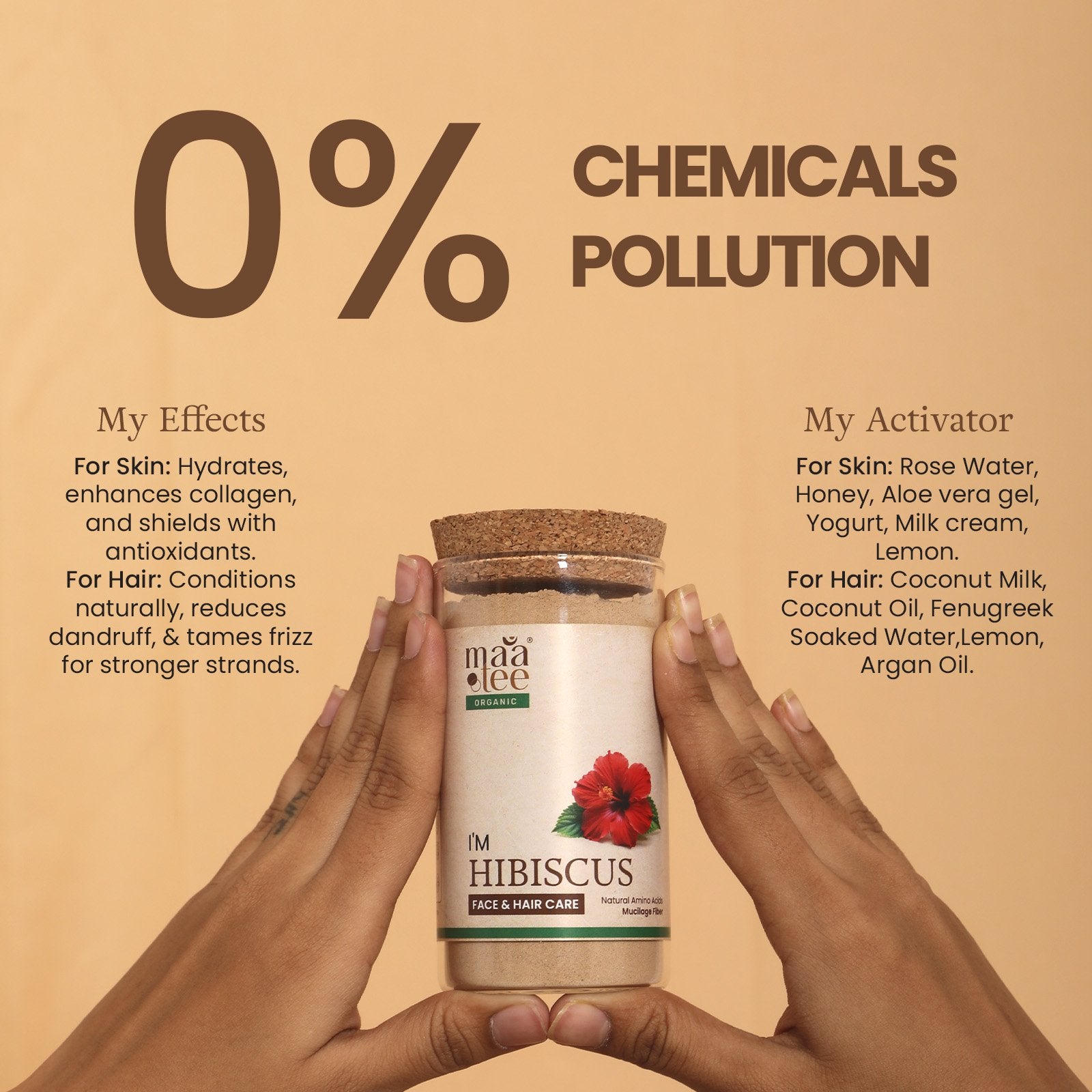 Hibiscus Face & Hair Care Amino Acids & Mucilage Fiber